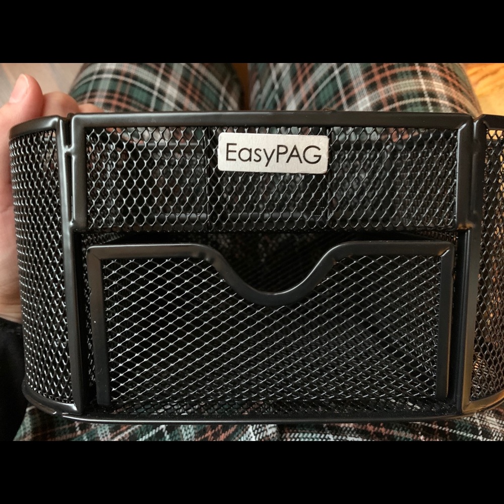 Black EasyPAG Mesh Desk Organizer